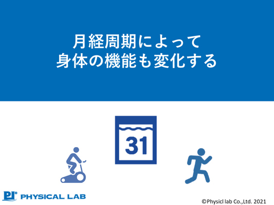 月経周期によって身体の機能も変化する